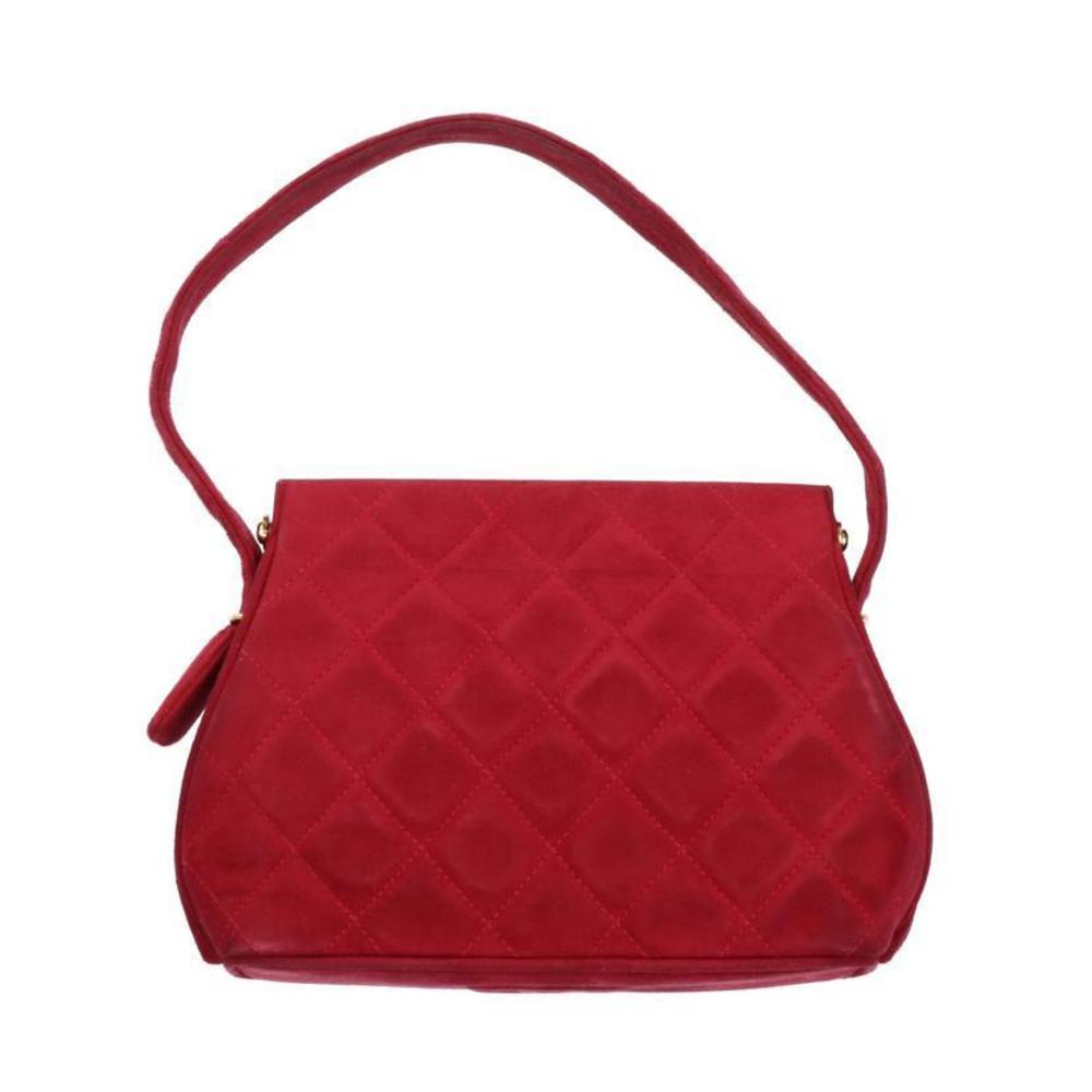 Chanel Suede Bag Gama Black Mouth Hand